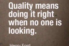 Quality is the thing we do